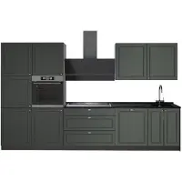 Vicco Cuisine Fame-Line Vert Or Campagne/Anthracite 340cm sans PT, Model 64564
