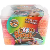 VAN MANEN Boîte de rangement pour Loom Bands avec 3 niveaux - 10 000 élastiques