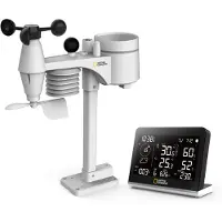 Bresser National Geographic Station Météo sans fil SC 8-en-1 Sonde Extérieure