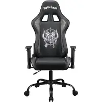 Subsonic Pro Gaming Seat Motorhead, Chaise gaming, Blanc, Noir