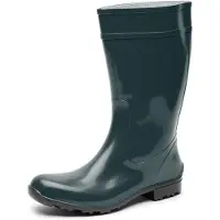 Ladeheid Bottes en caoutchouc pour femmes LA-967 (vert bouteille/noir, 36 UE)