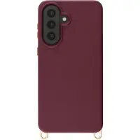 Selencia Coque arrière Rivièra avec MagSafe avec crochets amovibles pour Samsung Galaxy A57 (5G) - Bold Burgundy