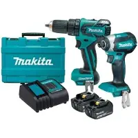 Makita Combopack 2 outils 18V LXT (DHP453+DTD152) (2x3.0 Ah) - DLX2142S