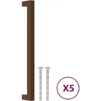 vidaXL Poignées d'armoire 5 pcs bronze 224 mm acier inoxydable