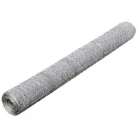 vidaXL Grillage Acier galvanisé 25x0,75 m Argenté
