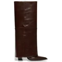 Marella pour femme. 2623796016200 Bottes en cuir tige retournée Papyrus Marron Foncé (38), 8 à 10 cm, Aucun, Casuel