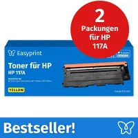 Easyprint NOUVEAU : Toner pour HP 117A Jaune, compatible avec HP ColorLaser 150, MFP-178, etc., 2 pièces