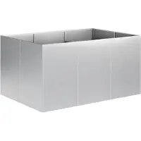 vidaXL Jardinière d'extérieur argentée, 120 x 80 x 60 cm, en acier galvanisé