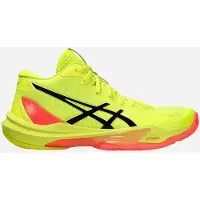 Asics Chaussures de volleyball SKY ELITE FF MT 3 pour femmes, couleur jaune citron/gris foncé, taille 40