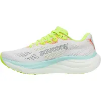 Saucony S11055-131 RIDE 19 W, chaussure de course pour femmes, couleur blanc/couleur vive, taille 42