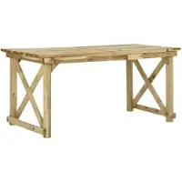 vidaXL Table de jardin 160x79x75 cm bois