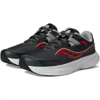 Saucony Ride 15, chaussures de course pour enfants, gris/noir/rouge, taille 39 EU