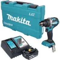 Makita Perceuse-visseuse sans fil DDF 484 RT1K 18 V 54 Nm sans balais + 1 batterie 5,0 Ah + chargeur + mallette