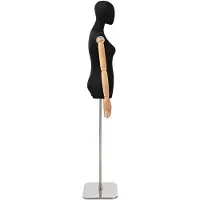 vidaXL Mannequin réglable de la marque , hauteur de 165 à 213 cm, pour femme, en plastique PP, de couleur noire