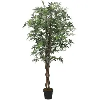 vidaXL Érable artificiel 756 feuilles 200 cm vert