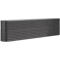 vidaXL -Planungsbox 260x40x68 cm Pulver -bezogener Stahl -Anthrazit -Verschärfen