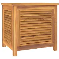 vidaXL Coffre de jardin avec sac 60x50x58 cm bois massif teck