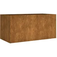 vidaXL Jardinière 80x40x40 cm acier corten