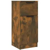 vidaXL Sideboard chêne fumé 30x30x70 cm bois composite