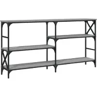 vidaXL Table console sonoma gris 150x29x76,5 cm bois d'ingénierie
