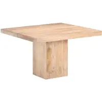vidaXL Table de salle à manger 120x120x77 cm en bois massif de manguier