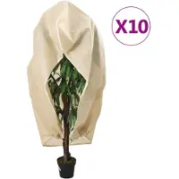 vidaXL Housses de protection pour plantes avec fermeture éclair 10 pcs
