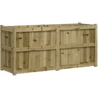 vidaXL Jardinière 150x50x70 cm bois de pin imprégné