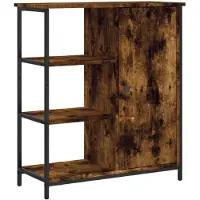 vidaXL Sideboard chêne fumé 70x30x80 cm bois composite