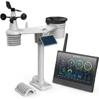 Bresser Weerstation - MeteoChamp - 9-in-1 - HD - WiFi - Incl. Hittestressindex, Station météo, Noir