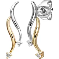 Diamant L'Eternel Boucles d'oreilles 'Ohrhänger aus 375 Gelbgold mit Diamant' mélange de couleurs