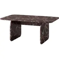 Skye Decor , Table gigogne de haute qualité (3 pièces) - Rosso Marmo, 100 cm | 100% mélaminé