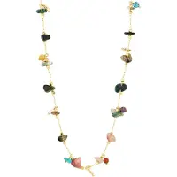 Pilgrim Chaîne 'Here' turquoise / or / vert foncé / rose ancienne