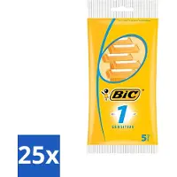 BIC - Lames de rasoir - Sensitive - Lame simple - Lames jetables - 5 lames de rasoir - Pack avantage - 25 pièces