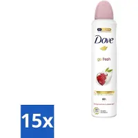OEM Dove - Déodorant - Spray Go Fresh - Grenade - Parfum fruité - 250 ml - Pack avantage - 15 pièces