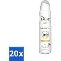 Dove - Déodorant - Invisible Dry - Protection invisible - 250 ml - Pack avantage - 20 pièces