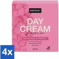 Sence Crème de jour pour peaux sensibles 50 ml - Pack avantage - 4 pièces