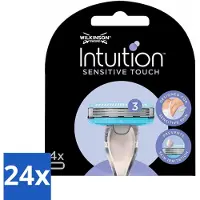Wilkinson - Intuition Sensitive Touch Recharges - A l'aloe vera - 3 lames de rasoir - Pack avantage - 24 pièces
