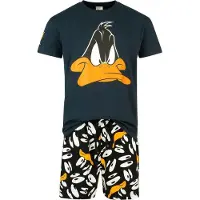 Looney Tunes Pyjama de - Insane Duffy Duck - S - 5XL - pour Homme - multicolore - Taille 5XL