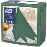 Tork Serviet Linstyle 39x39 cm Mørkegrøn,12 pk x 50 Stk/krt