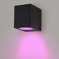 LEDVION applique murale smart RGB noir 4.9W GU10 IP54