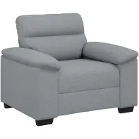 vidaXL Fauteuil Gris clair 100x81x84 cm Tissu