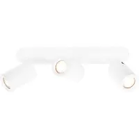 LEDVION Spot LED Plafond Blanc 3 spot Rectangulaire GU10 3W blanc neutre
