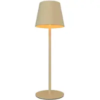 LEDVION Lampe de Table LED Rechargeable Beige 2700K-5000K IP54
