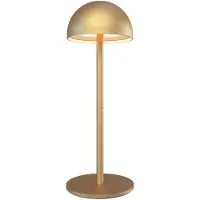 LEDVION Lampe de Table LED Rechargeable Laiton Doré 2700K-5000K IP54