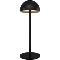 LEDVION Lampe de Table LED Rechargeable Noir Mat 2700K-5000K IP54