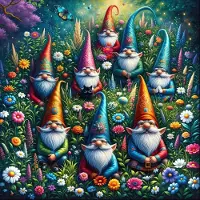 Alipson Puzzle Puzzle Les Nains de Jardin au Printemps - 1000 pièces