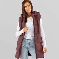 L'amore Couture Gilet Femme Starlight Bordeaux