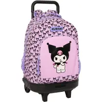 Safta Sac à Dos à Roulettes Compact Extraible Kuromi 33l 33x22x45 Cm