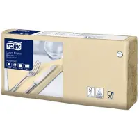 Tork Serviettes 33x33 cm 3 plis sable,10 pk x 150 pk/krt