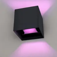 LEDVION applique murale smart RGB noir 6,5W IP54 dimmable